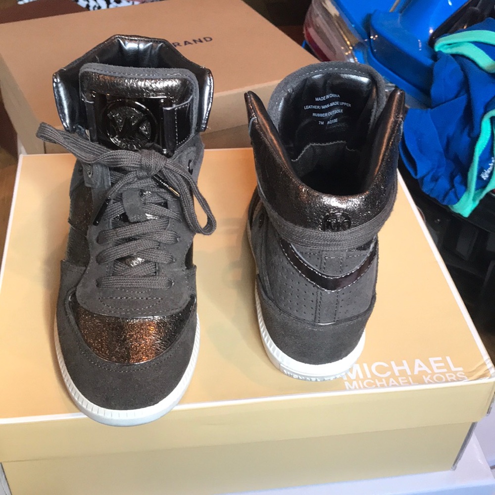 MK sneaker wedges